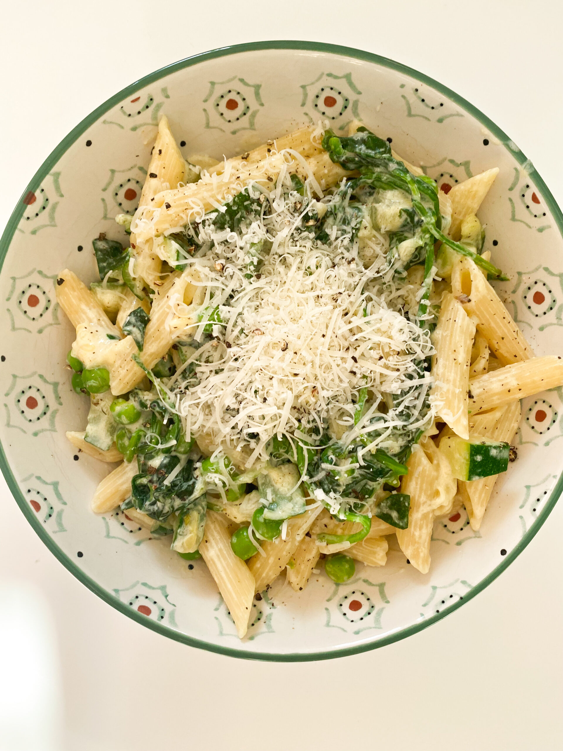 Easy Creamy Green Veggie Pasta (Ready in 20 Minutes)
